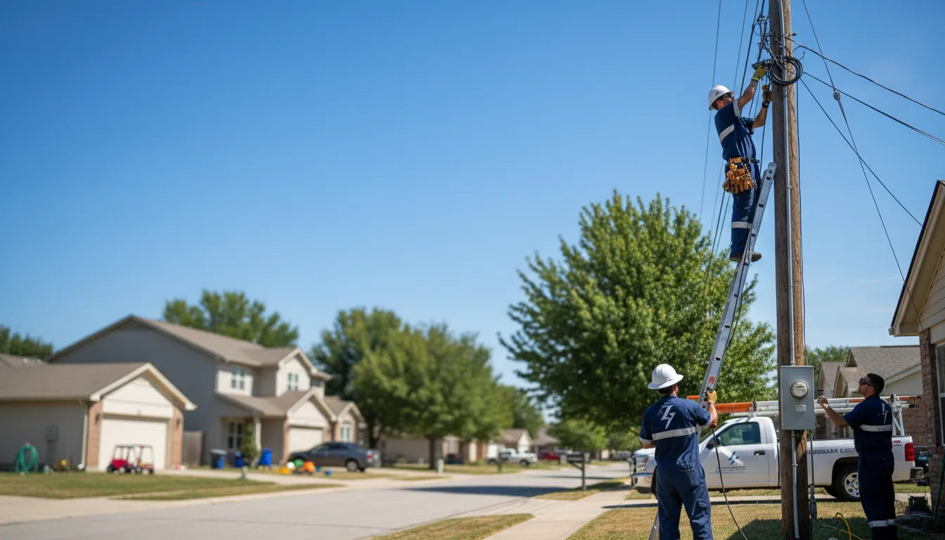 Residential electrician providing installation services in Clinton, MO